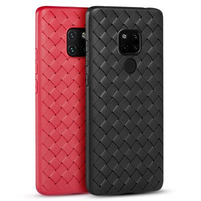 China High Quality For Huawei Mate 20 Pro Case BV Luxury Grid Weaving Protective Back Cover Case For Huawei Mate 20 tpu Phone Case for sale