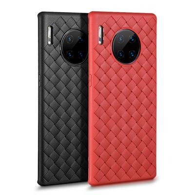 China High Quality For Huawei Mate 30 Pro Case BV Luxury Grid Weaving Slim Soft Protective Back Cover Case For Huawei Mate 30 tpu Phone Shell for sale