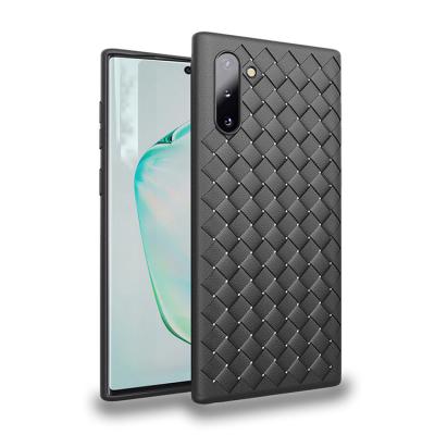 China High Quality For Samsung Galaxy Note 10 Case BV Luxury Grid Weaving Slim Protective Back Cover Case For Samsung Note 10 Pro Phone Case for sale