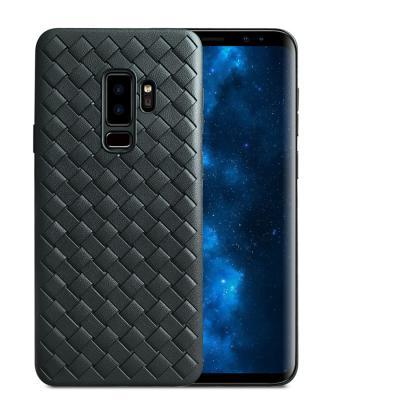 China High Quality For Samsung Galaxy S9 Ultra Case BV Luxury Grid Weaving Slim Soft Protective Back Cover Case For Samsung Galaxy S9 PLUS for sale