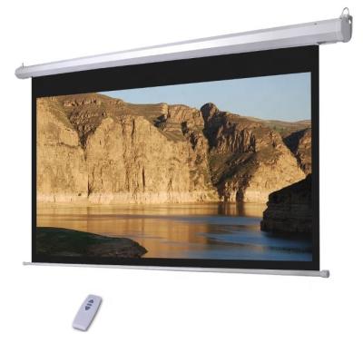 China SMX Electric Screen 120 Inch 16:9 Electric Tag-Voltage Projection Screen For Home Cinema Matte White Projector for sale