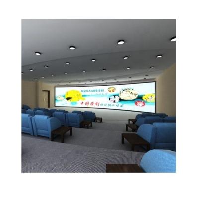 China Top Quality Curved Silver Sight Cinema Projection Screen Projector Screen 3d PVC Fabric Screen for sale