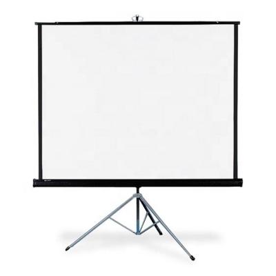 China OEM Matte White Tripod Standing Screen Tripod Indoor Outdoor Projector 100 Inch Portable Projection Screen for sale