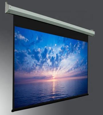 China 120 Inch HD Electric Wall Mount Electric Projection Screen With Aluminum Housing/Projector Screen With IR,RF for sale