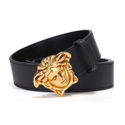 China Decoractive Diamond Buckle Luxury Belt Men's Designer Belt Fashion Accessories Sublimation Women's Black Belt for sale