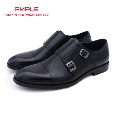 China Anti-slippery British Design Business Shoe Tending Fashion Monk Classic Durable Stylish Strap Leather Men Shoes for sale