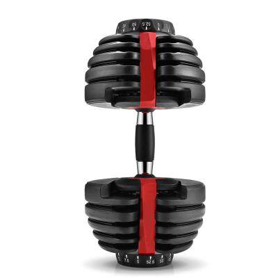 China Dumbbell Disc Dumbbell Set Custom Black Quick Lock Exercise Dumbbell for sale