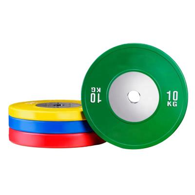 China China Unified Weight Plate Competition Weightlifting Rubber Bumper Plate for sale