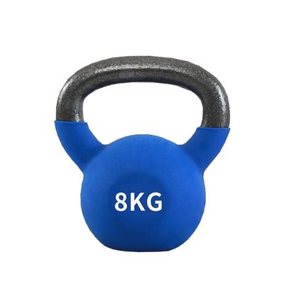 China Cast Iron Unified Weight Neoprene Kettlebell For Fitness Dumbbell Kettlebell Set for sale