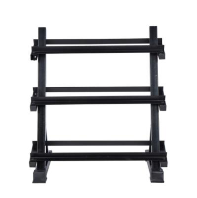 China Black Dumbbell Storage Rack Desktop Maker Gym Equipment Body Building Weight Lifting Black for sale