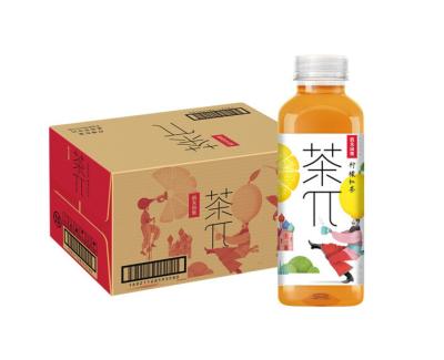 China Natural Wholesale Fruity Lemon Spring Lemon Nongfu Wholesale Black Tea Lemon Beverage Black Tea 500ml for sale