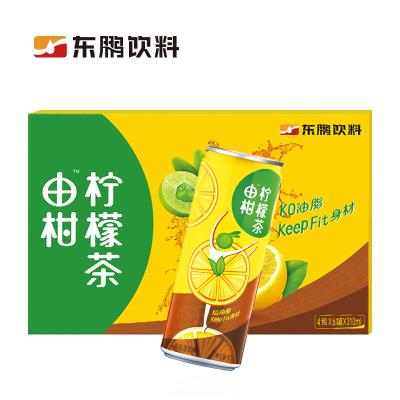 China Dongpeng Natural Citrus Lemon Tea 310mlCAN for sale