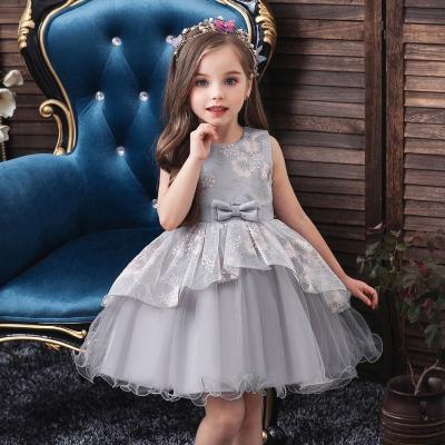 China Mosengkw New Arrival Girl Embroidery Breathable Princess Dress Sleeveless Summer Perform Children Dress 0-5 Years Old for sale