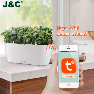 China Easily Assembled Mini Indoor Vegetable Smart Pot Garden Potted Plant Flower Grass Plant Smart Smart Planter for sale