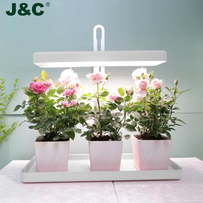 China Grown Height JNC 20w USA Plug Adjustable Plant Growth Lamp Led Indoor Garden Suitable For Automatic Herb Garden Of Different Plants for sale