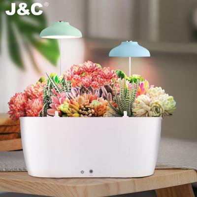 China Easily Assembled Modern Design Commercial Garden Large Planter Pot White Smart Decorative Smart Grow Indoor for sale