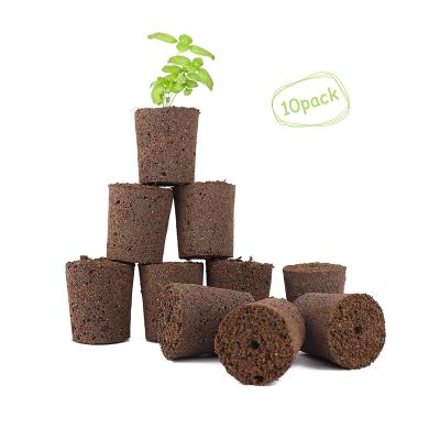 China Minigarden J&C Smart Soil With Nutrition 10 Pieces / Peat Pot Nutrition Coconut Peat Soil Set Block for sale