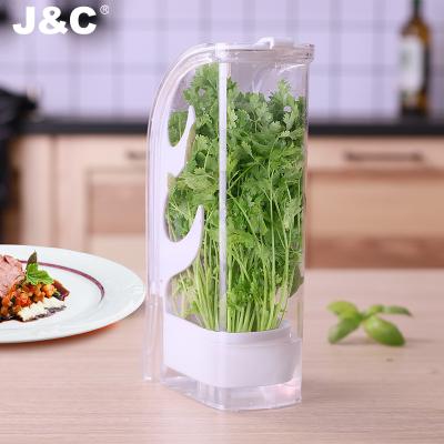 China Vegetable and Herb Saver Grass Keeper Storage Container Stored Fresh Produce and Fresh Greens for sale