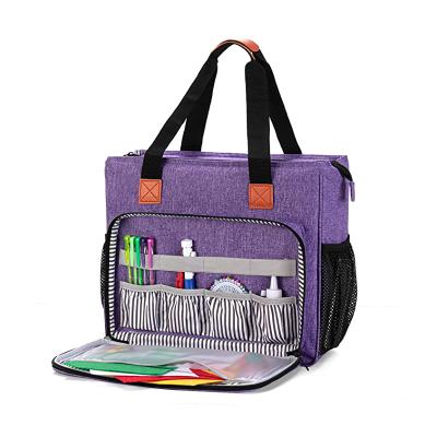 China Viable Embroidery Project Bag Multi-pocket Embroidery Kits Storage Carry Bag for sale