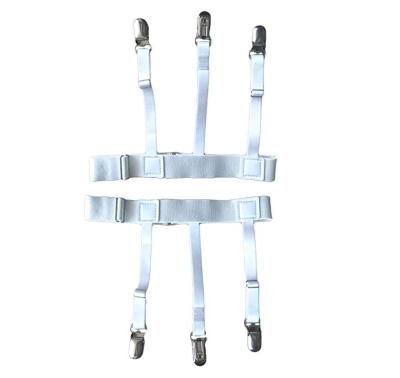 China Braces Adjustable Suspenders White Shirt Stays Garters Belt Holders and Anti-Slip Locking Straps for sale