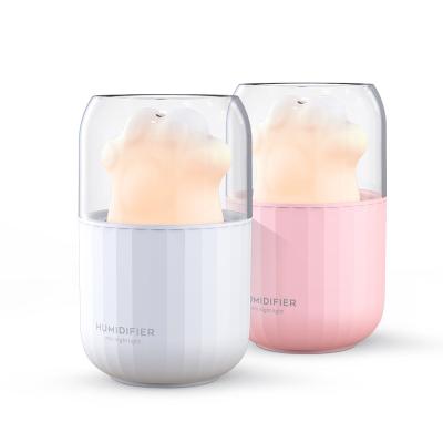 China OEM 300ML Car Amazon Hit 300ml Water Humidifiers LED Light USB Cool Mist Household Car Diffuser Portable Humidifier for sale