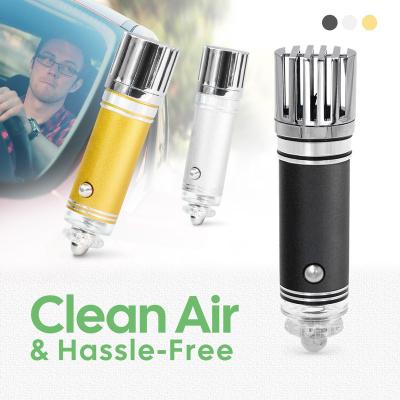 China Remove PM2.5 smoke pollen. Wholesale Factory Price Clean Air Small Plug In Car Air Freshener Mini Ionic Car Air Purifier Air Filter Custom for sale