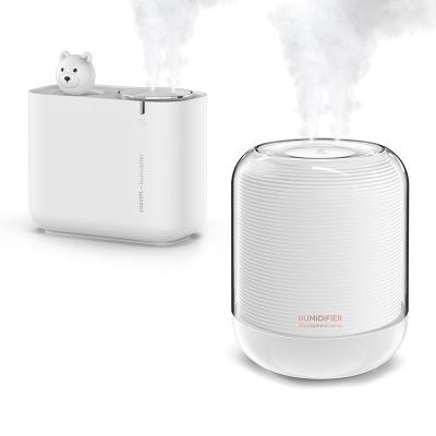 China Hotel 3L 3 Liters 3000ml Air Humidifier LED Mini Mute Strong Double Cool Ultrasonic Mist Diffuser Humidifiers For Room Home Bedroom for sale