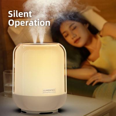 China Large H2O Personal Hotel LED Home Household Humificador Moon Light 3L Lamp Space Personal Air Humidifier Large for sale