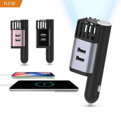 China Purify Latest Air Products USB Ports Fast Car Charger 12V 24V Mini Air Purifier Anion Pembersih Udara Mobil OEM Dual Customization for sale