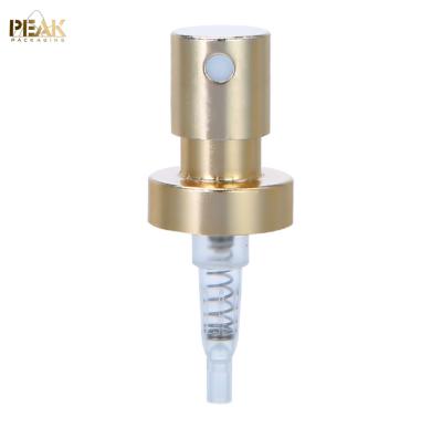 China Wholesale Non Refillable Sliver 20/400 Fine Mist Perfume Sprayer Aluminum Gold Crimp Pump for sale