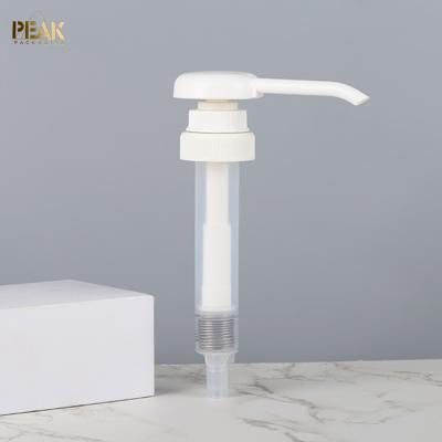 China White Plastic 38mm Screws 38/400 Screw Syrup Food Pump Ketchup Syrup Sauce Dispenser Pump for sale