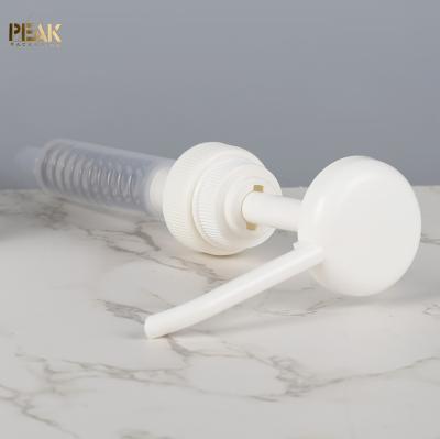 China White Plastic Screw 38mm Cosmetic Screw Lotion Bottle Pump Syrup Sauce Pump Dispenser for sale