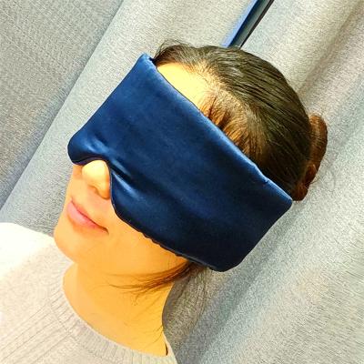 China Moisturizer mulberry silk eyemask 19 momme charmeuse 100% silk latest design silk eyemask for sale