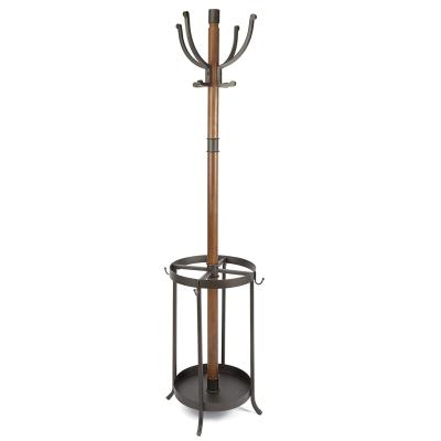 China Dawson Wood House and Metal Coat Rack with Umbrella Stand for sale