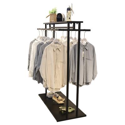 China Minimalist Metal Clothes Free Standing Heavy Duty Cover Cabinet Heavy Duty Clothing Display Rack Hanging Garment Rack for sale