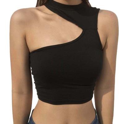 China Anti-Wrinkle Women Wholesale Summer O Neck Vest Sexy Cami Sleeveless Crop Tops T-Shirt for sale