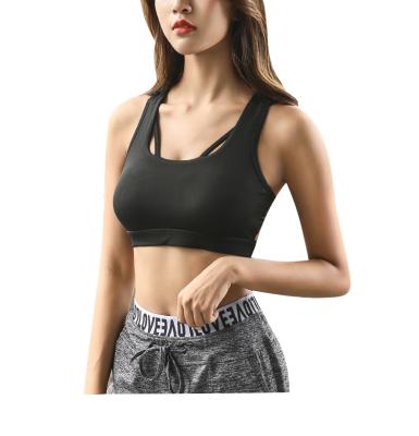 China Beauty QUICK DRY back fashion fitness running cross ties hot sexy breathable yoga bra for sale