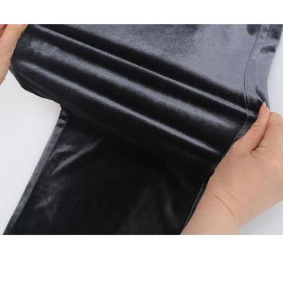 China Custom Anti-Wrinkle Women Pants Velvet 2021 Straight Leg Pants Soft High Leg Pants Wide Leg Pants for sale