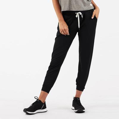 China Custom Logo Womens Jogger Sweatpants Anti-Wrinkle Stretchable Women's Sports Sustainable Pants And Trousers for sale