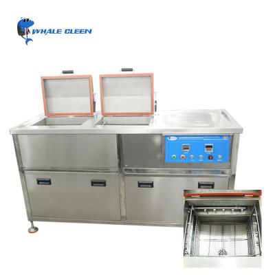 China Two Tanks Industrial Ultrasonic Cleaner  motor cleaner machine sonic cleaner heavy  cleaner for sale