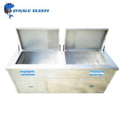 China Limpiador ultrasónico industrial doble de los tanques 135L en venta