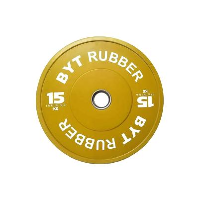 China BYT Universal Sporting Goods Rubber Bumper Weight Plate Rubber Bumper Plate for sale