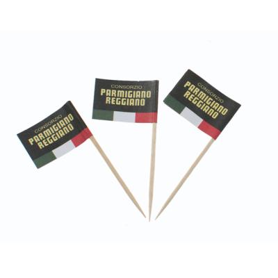 China Disposable High Quality Disposable Flag Picks For Party Food Decoration Toothpicks for sale