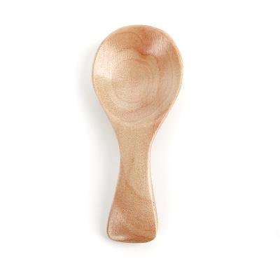 China Disposable Eco-friendly Natural Custom Printed Wooden Spoon Wooden Ice Cream Spoon for sale