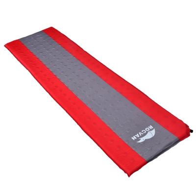 China ROCVAN Ultralight Ultralight Inflate Outdoor Inflatable Sleep Pad With Pillow Tent Mat Moisture Proof Mattress For Sleeping Bag for sale