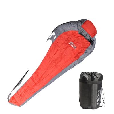 China Comfortable Ultralight Hollow Fiber Cotton Sleeping Bag With Compression Sack for sale