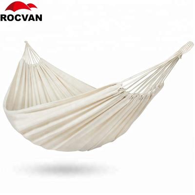 China Contemporary Choice Products Best Portable Cotton Double Bed White Brazilian Hammock for sale