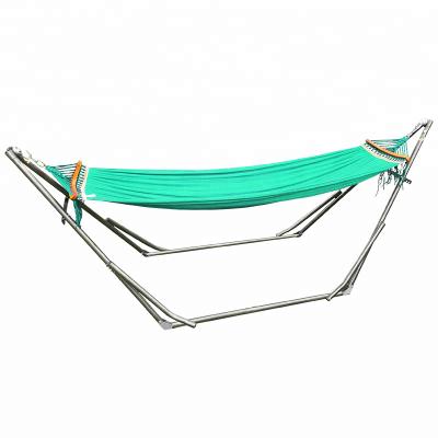 China Durable and Comfortable Double Hammock with Adjustable Steel Stand Hammock Double Bed - Storage Carry Case Included for sale