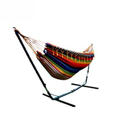 China Portable Lightweight Cotton Canvas Hammock With Handwoven Tassel for sale