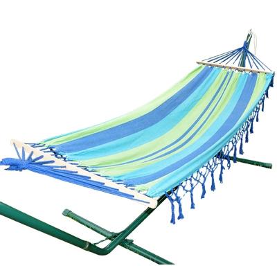 China Portable Wholesale Survival Outdoor Portable Hammock , Double Camping Hanging Hammock Garden for sale